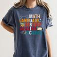 Math Language History Reading Science Music Teacher Women's Comfort Colors T-Shirt Denim Math Language History Reading Science Music Teacher Women's Comfort Colors T-Shirt Denim