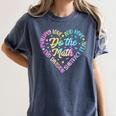 Do The Math Multiply Love Add Hope Math Teacher Tie Dye Women's Comfort Colors T-Shirt Denim