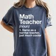 Math Teacher Definition Back To School First Day Women's Comfort Colors T-Shirt Denim Math Teacher Definition Back To School First Day Women's Comfort Colors T-Shirt Denim