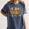 Math Teacher Ghost Shirt Cute Spooky Teacher Halloween Women's Comfort Colors T-Shirt Denim Math Teacher Ghost Shirt Cute Spooky Teacher Halloween Women's Comfort Colors T-Shirt Denim