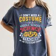 Middle School Science Teacher Halloween Costume For Men Women Women's Comfort Colors T-Shirt Denim Middle School Science Teacher Halloween Costume For Men Women Women's Comfort Colors T-Shirt Denim