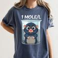 Mole Chemistry Chemist Student Science Teacher Women's Comfort Colors T-Shirt Denim Mole Chemistry Chemist Student Science Teacher Women's Comfort Colors T-Shirt Denim