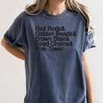 Montessori Helvetica Education Teacher Women's Comfort Colors T-Shirt Denim Montessori Helvetica Education Teacher Women's Comfort Colors T-Shirt Denim