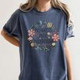 Motivational Progress Over Perfection Back To School Teacher Women's Comfort Colors T-Shirt Denim