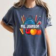 Ms Johnson Personalized Name Back To School Teacher For Men Women Kids Women's Comfort Colors T-Shirt Denim Ms Johnson Personalized Name Back To School Teacher For Men Women Kids Women's Comfort Colors T-Shirt Denim