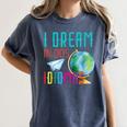 Multilingual Teacher In Dos Idiomas Linguist Language Women's Comfort Colors T-Shirt Denim Multilingual Teacher In Dos Idiomas Linguist Language Women's Comfort Colors T-Shirt Denim