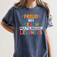 Multilingual Teacher Linguist Language ESL Teaching Women's Comfort Colors T-Shirt Denim