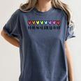 Music Teacher Hearts Music Teaching Women's Comfort Colors T-Shirt Denim Music Teacher Hearts Music Teaching Women's Comfort Colors T-Shirt Denim