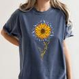 Music Teacher Shirt Sunflower Music Notes Musician Singer Women's Comfort Colors T-Shirt Denim Music Teacher Shirt Sunflower Music Notes Musician Singer Women's Comfort Colors T-Shirt Denim