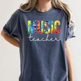 Music Teacher Tie Dye Appreciation Day Hello Back To School Men Women Women's Comfort Colors T-Shirt Denim Music Teacher Tie Dye Appreciation Day Hello Back To School Men Women Women's Comfort Colors T-Shirt Denim