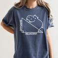 Nerdy Hippotenuse Hypotenuse Hippopotamus Math Teacher Women's Comfort Colors T-Shirt Denim
