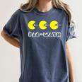 Nerdy Pac-Math Nom Retro Game Precalculus Math Teacher Women's Comfort Colors T-Shirt Denim Nerdy Pac-Math Nom Retro Game Precalculus Math Teacher Women's Comfort Colors T-Shirt Denim