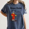 Nerdy Slope Dude Geometry Algebra Math Teacher Women's Comfort Colors T-Shirt Denim