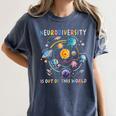 Neurodiversity Is Out Of This World Space Autism Teacher Women's Comfort Colors T-Shirt Denim Neurodiversity Is Out Of This World Space Autism Teacher Women's Comfort Colors T-Shirt Denim
