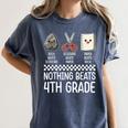 Nothing Beats 4th Grade Back To School Kids Teachers Women's Comfort Colors T-Shirt Denim