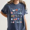 Ocean Animals Alphabet Cute Sea Life ABC Marine Kids Teacher Women's Comfort Colors T-Shirt Denim Ocean Animals Alphabet Cute Sea Life ABC Marine Kids Teacher Women's Comfort Colors T-Shirt Denim