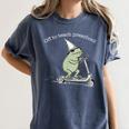 Off To Teach Preschool Pre-K Teacher Back To School Frog Women's Comfort Colors T-Shirt Denim Off To Teach Preschool Pre-K Teacher Back To School Frog Women's Comfort Colors T-Shirt Denim