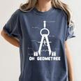 Oh Geometree Math Teacher Geometry Christmas Tree For Men Women Kids Women's Comfort Colors T-Shirt Denim