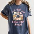 Oink Baa Moo Field Trip Squad Teacher Students Matching Women's Comfort Colors T-Shirt Denim Oink Baa Moo Field Trip Squad Teacher Students Matching Women's Comfort Colors T-Shirt Denim