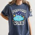 Pajama Day School Spirit Week Fun Cloud Teacher Student Women's Comfort Colors T-Shirt Denim