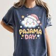 Pajama Day School Spirit Week Fun Cloud Teacher Women's Comfort Colors T-Shirt Denim