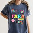 Para Paraprofessional Paraeducator Teacher Back To School Women's Comfort Colors T-Shirt Denim Para Paraprofessional Paraeducator Teacher Back To School Women's Comfort Colors T-Shirt Denim