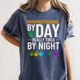 Paraprofessional Educator Teacher Para Classroom Assistant Women's Comfort Colors T-Shirt Denim
