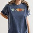 Paraprofessional Teacher Hearts Back To School Teach Rainbow Men Women Kids Women's Comfort Colors T-Shirt Denim