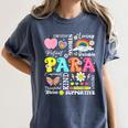 Paras Make It Possible Paraprofessional Paraeducator Teacher Women's Comfort Colors T-Shirt Denim