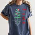 Parts Of a Plant Science For Teachers Kids And Students Women's Comfort Colors T-Shirt Denim
