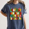 PE Teacher Christmas Holiday Women's Comfort Colors T-Shirt Denim