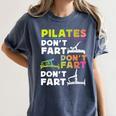Pilates Instructor Teacher Watercolor Pilates Don't Fart Men Women Kids Women's Comfort Colors T-Shirt Denim