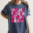 Pink Fourth Grade Era 4th Back To School Grade Teacher Women's Comfort Colors T-Shirt Denim Pink Fourth Grade Era 4th Back To School Grade Teacher Women's Comfort Colors T-Shirt Denim