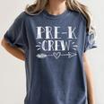 Pre-K Crew 1st Day Of School Pre-K Teacher Team Women's Comfort Colors T-Shirt Denim Pre-K Crew 1st Day Of School Pre-K Teacher Team Women's Comfort Colors T-Shirt Denim