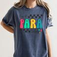 Pre-K Paraprofessional Teacher Back To School Vibes Women's Comfort Colors T-Shirt Denim Pre-K Paraprofessional Teacher Back To School Vibes Women's Comfort Colors T-Shirt Denim