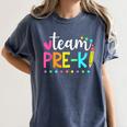Pre-k Team Pencil Teacher Student Back To School Girls Women's Comfort Colors T-Shirt Denim Pre-k Team Pencil Teacher Student Back To School Girls Women's Comfort Colors T-Shirt Denim