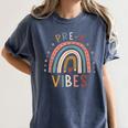 Pre K Vibes Back To School Student Teacher Women's Comfort Colors T-Shirt Denim