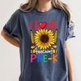Pre School Teacher Pre-K Teacher Women's Comfort Colors T-Shirt Denim Pre School Teacher Pre-K Teacher Women's Comfort Colors T-Shirt Denim