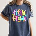 Preppy Fifth Grade Back To School 5th Grade Teacher Girl Boy Women's Comfort Colors T-Shirt Denim Preppy Fifth Grade Back To School 5th Grade Teacher Girl Boy Women's Comfort Colors T-Shirt Denim
