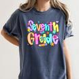 Preppy Seventh Grade Back To School 7th Grade Teachers Girls Women's Comfort Colors T-Shirt Denim Preppy Seventh Grade Back To School 7th Grade Teachers Girls Women's Comfort Colors T-Shirt Denim