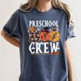 Preschool Boo Crew Teacher Halloween Women's Comfort Colors T-Shirt Denim Preschool Boo Crew Teacher Halloween Women's Comfort Colors T-Shirt Denim