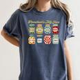Preschool Is My Jam Retro Preschool Teacher Back To School Women's Comfort Colors T-Shirt Denim