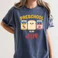 Preschool Is My Jam Teacher Shirt Women's Comfort Colors T-Shirt Denim Preschool Is My Jam Teacher Shirt Women's Comfort Colors T-Shirt Denim
