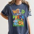 Preschool Teacher Kids Back To School Wild About Pre-K Women's Comfort Colors T-Shirt Denim Preschool Teacher Kids Back To School Wild About Pre-K Women's Comfort Colors T-Shirt Denim
