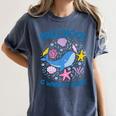 Preschool Is Whale-y Great Preschool Teacher Women's Comfort Colors T-Shirt Denim Preschool Is Whale-y Great Preschool Teacher Women's Comfort Colors T-Shirt Denim