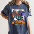 Principal Boo Crew Teacher Student Halloween Costume For Men Women Kids Women's Comfort Colors T-Shirt Denim Principal Boo Crew Teacher Student Halloween Costume For Men Women Kids Women's Comfort Colors T-Shirt Denim