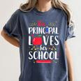 This Principal Loves Her School Teacher Appreciation Women's Comfort Colors T-Shirt Denim