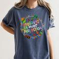 Progress Over Perfection Caterpillar Back To School Teacher Women's Comfort Colors T-Shirt Denim
