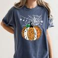 Pumpkin Music Teacher Halloween Fall Music Notes Autumn Women's Comfort Colors T-Shirt Denim Pumpkin Music Teacher Halloween Fall Music Notes Autumn Women's Comfort Colors T-Shirt Denim