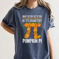 Pumpkin Pi Math Teacher Halloween Geometry Women's Comfort Colors T-Shirt Denim Pumpkin Pi Math Teacher Halloween Geometry Women's Comfort Colors T-Shirt Denim